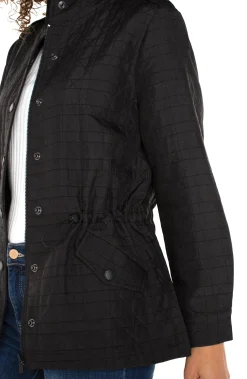 Jackets-Liverpool Los Angeles QUILTED UTILITY JACKET Black