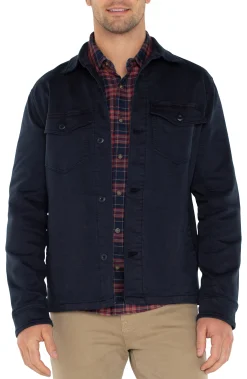 Jackets & Blazers-Liverpool Los Angeles SHIRT JACKET Navy