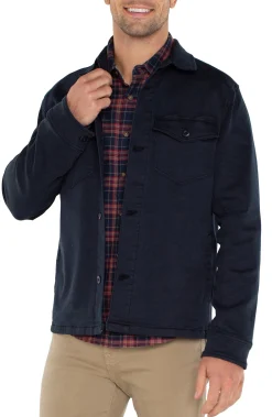 Jackets & Blazers-Liverpool Los Angeles SHIRT JACKET Navy