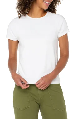 Tees-Liverpool Los Angeles SHORT SLEEVE CREW NECK TEE White