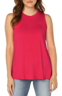 Tees-Liverpool Los Angeles SLEEVELESS SCOOP NECK TANK Pinkpunch
