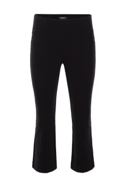 Knit Pull-On|Pants-Liverpool Los Angeles STELLA KICK FLARE WITH WELT POCKETS Black