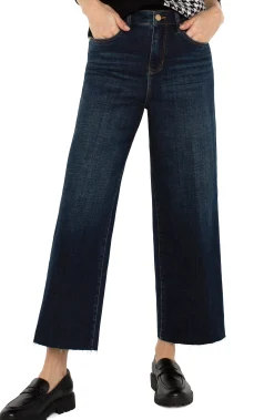 Wide-Leg|Jeans-Liverpool Los Angeles STRIDE HI-RISE WITH CUT HEM Eastmoor