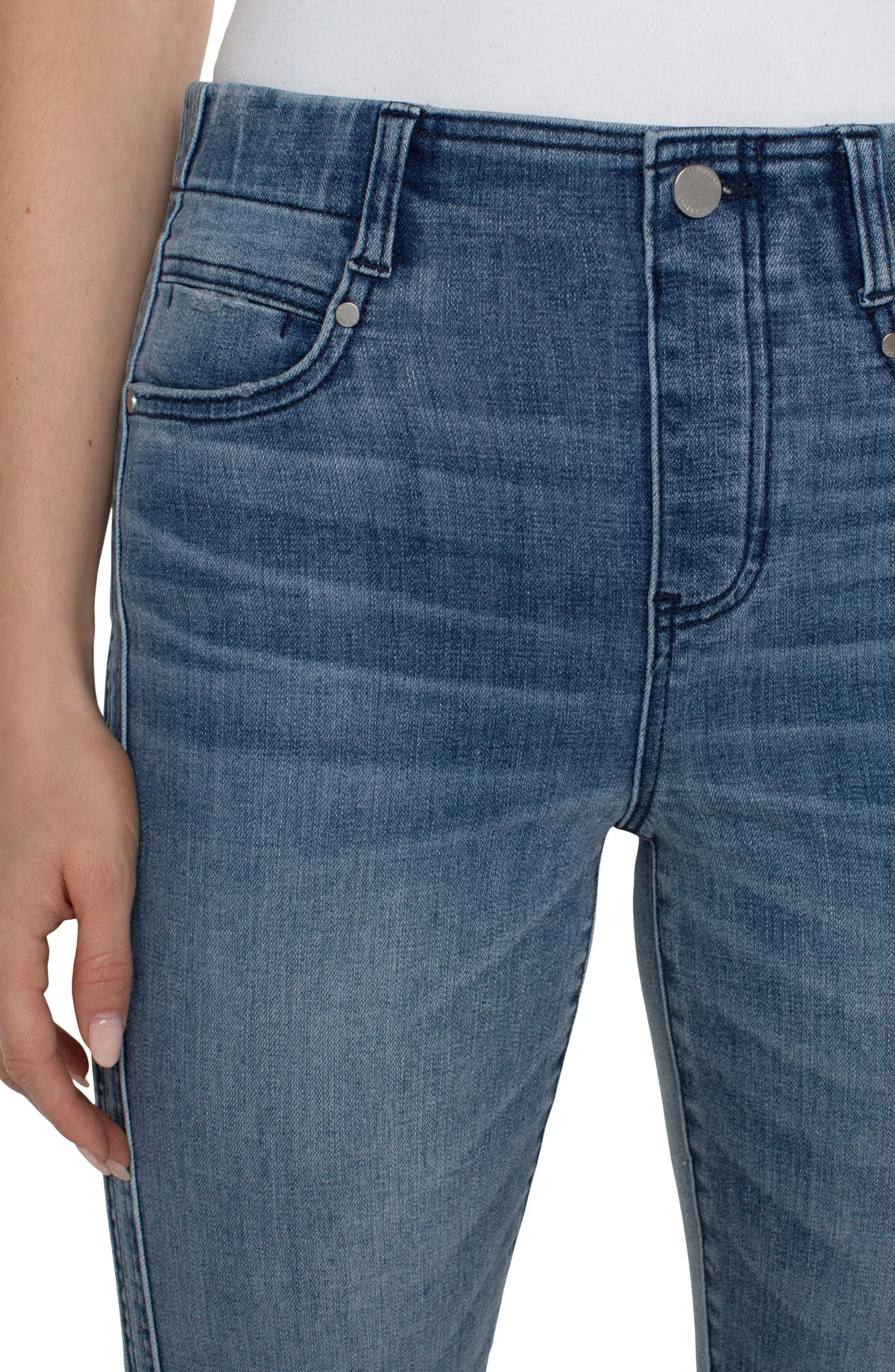 Jeans|Crops-Liverpool Los Angeles THE GIA GLIDER® CROP ECO FLARE Cherrycreek