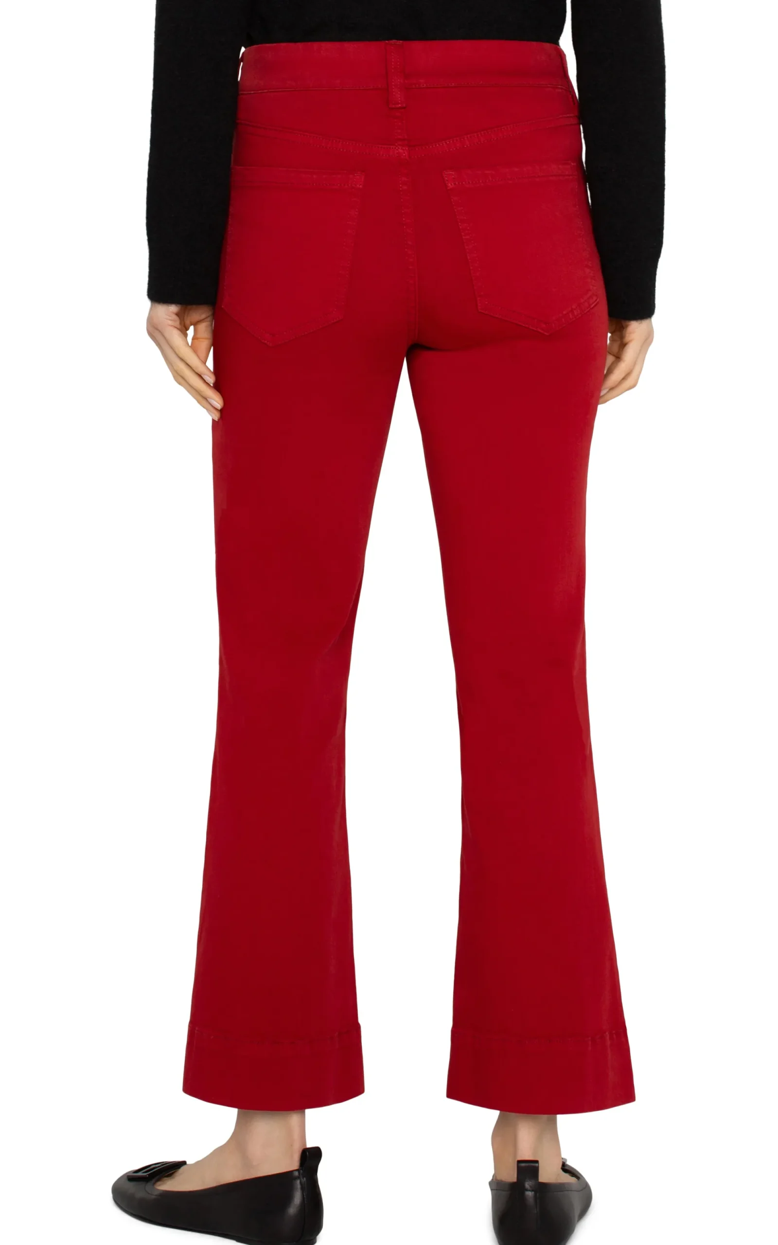 Jeans|Crops-Liverpool Los Angeles THE GIA GLIDER® CROP FLARE - ECO Carnelian