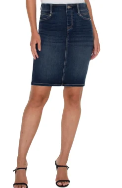 Skirts|Skirts-Liverpool Los Angeles THE GIA GLIDER® FOREVER FIT PENCIL SKIRT Sanmarcos