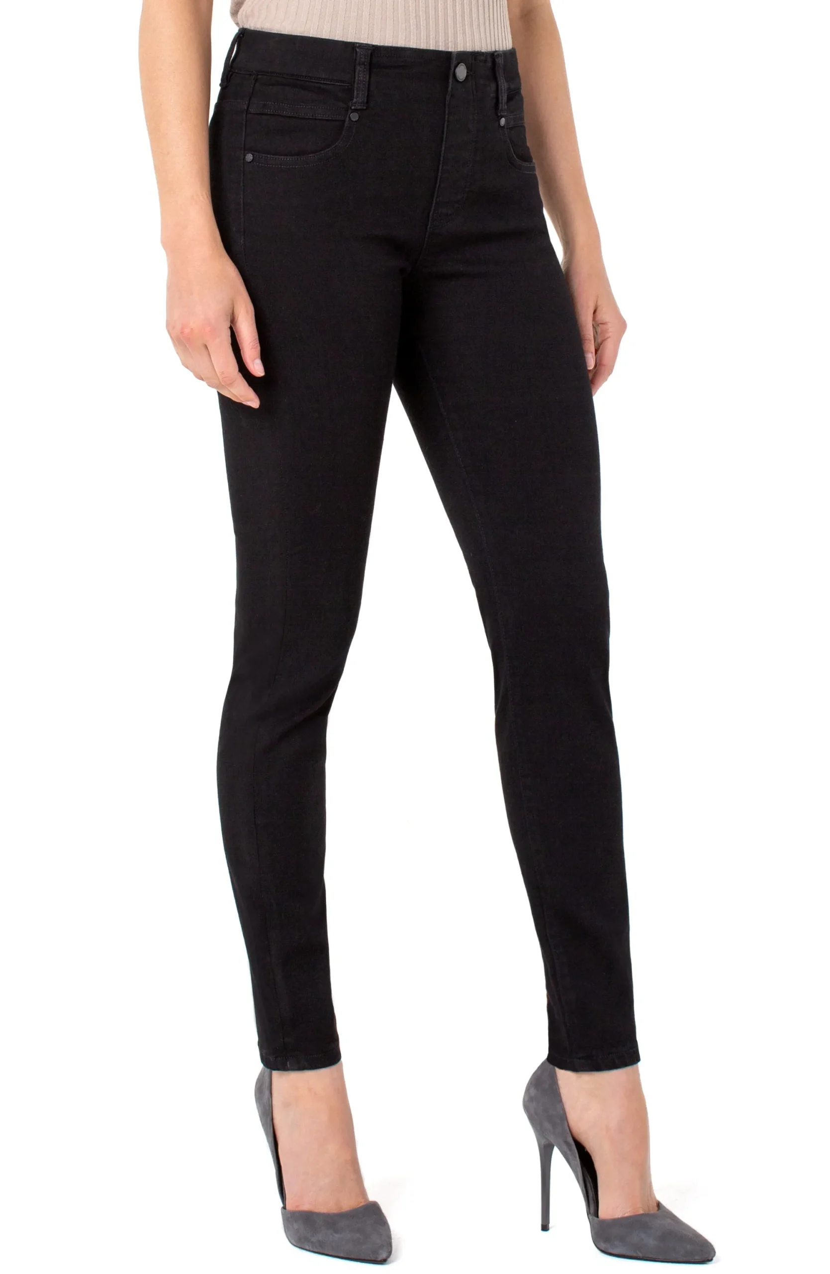Skinny|Jeans-Liverpool Los Angeles THE GIA GLIDER® PULL-ON SKINNY ECO Blackrinse