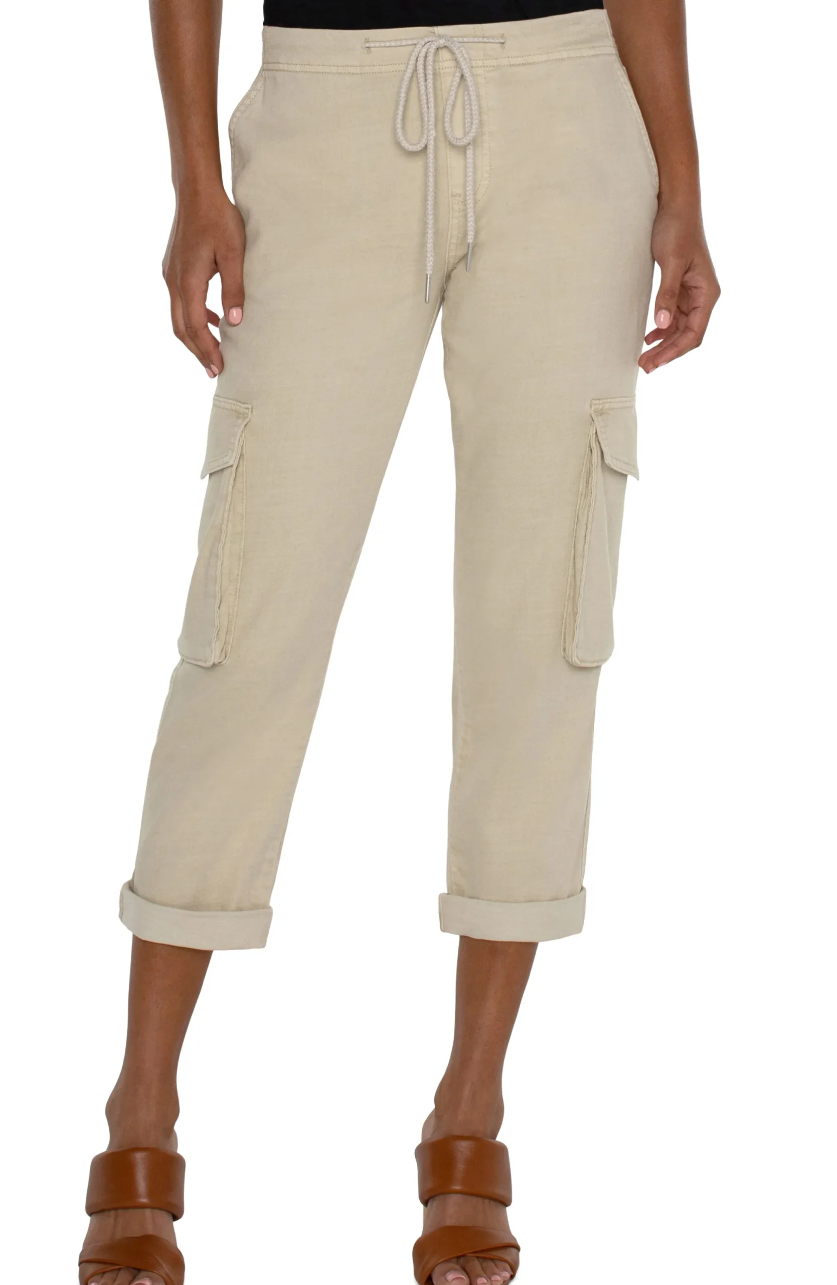 Pants|Knit Pull-On-Liverpool Los Angeles THE RASCAL WITH CARGO POCKETS - ECO Sandycove