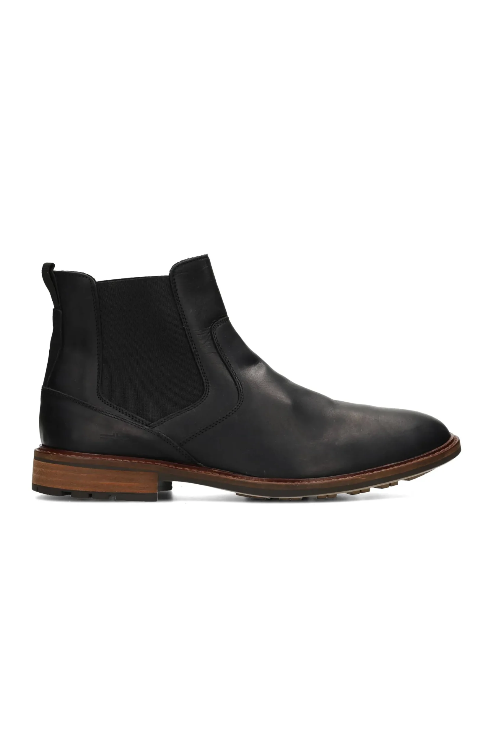 Boots-Liverpool Los Angeles WARREN BURNISHED LEATHER BOOT Black