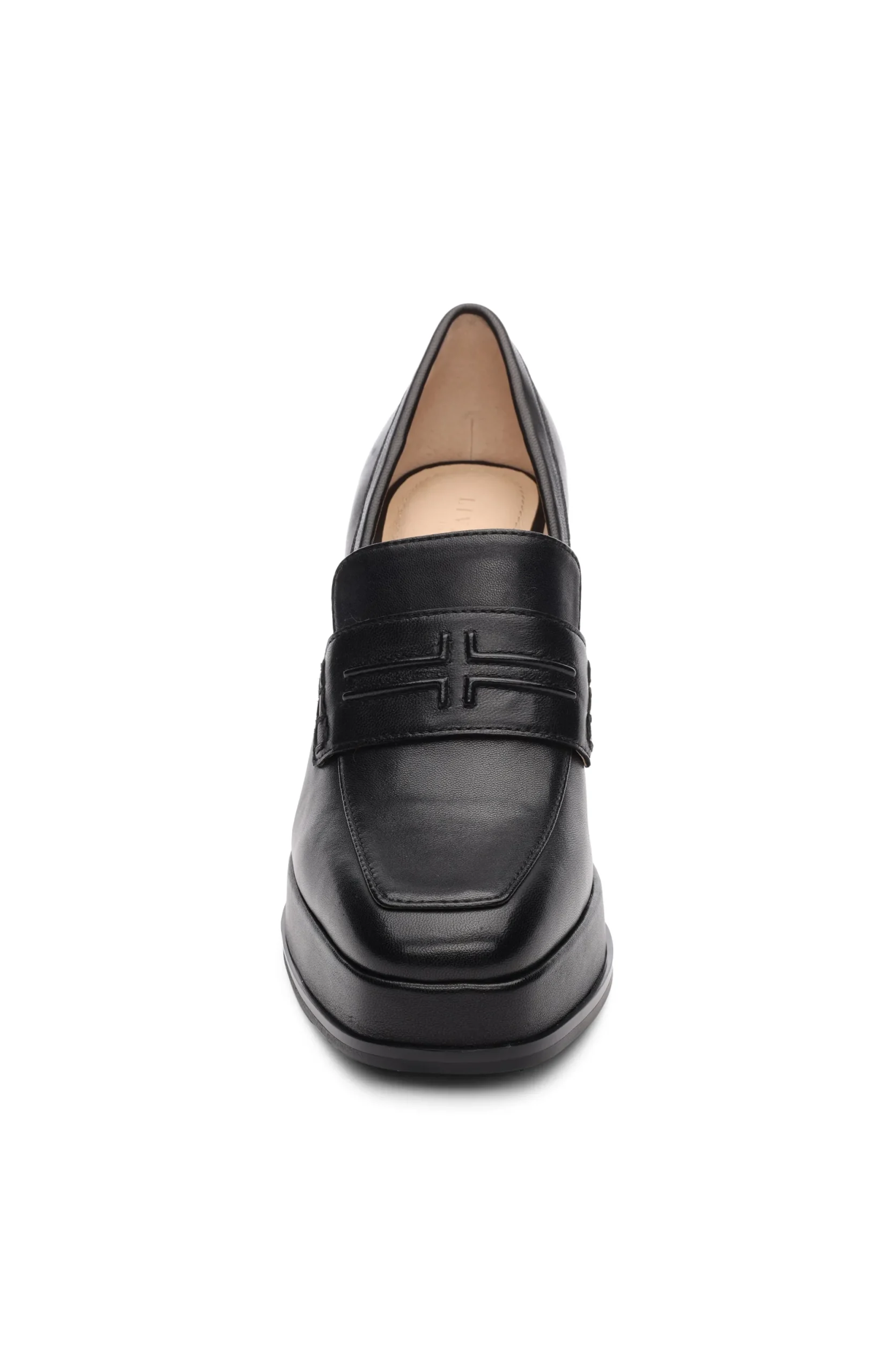 Heels|Loafers-Liverpool Los Angeles WESTLAKE LOAFER WITH MID STACK HEEL Black