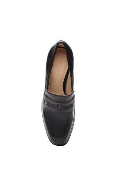 Heels|Loafers-Liverpool Los Angeles WESTLAKE LOAFER WITH MID STACK HEEL Black