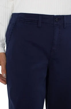 Pants-Liverpool Los Angeles WIDE LEG CROP TROUSER Lapisink