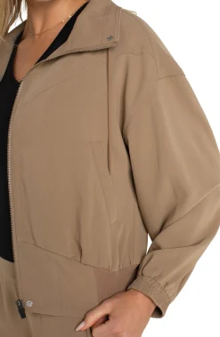 Jackets-Liverpool Los Angeles ZIP UP DOLMAN JACKET Palosanto